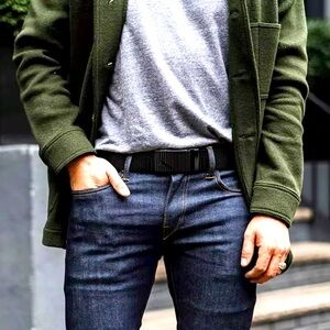 Men's Belt Automatic Metal Buckle Casual Sports Nylon Belt